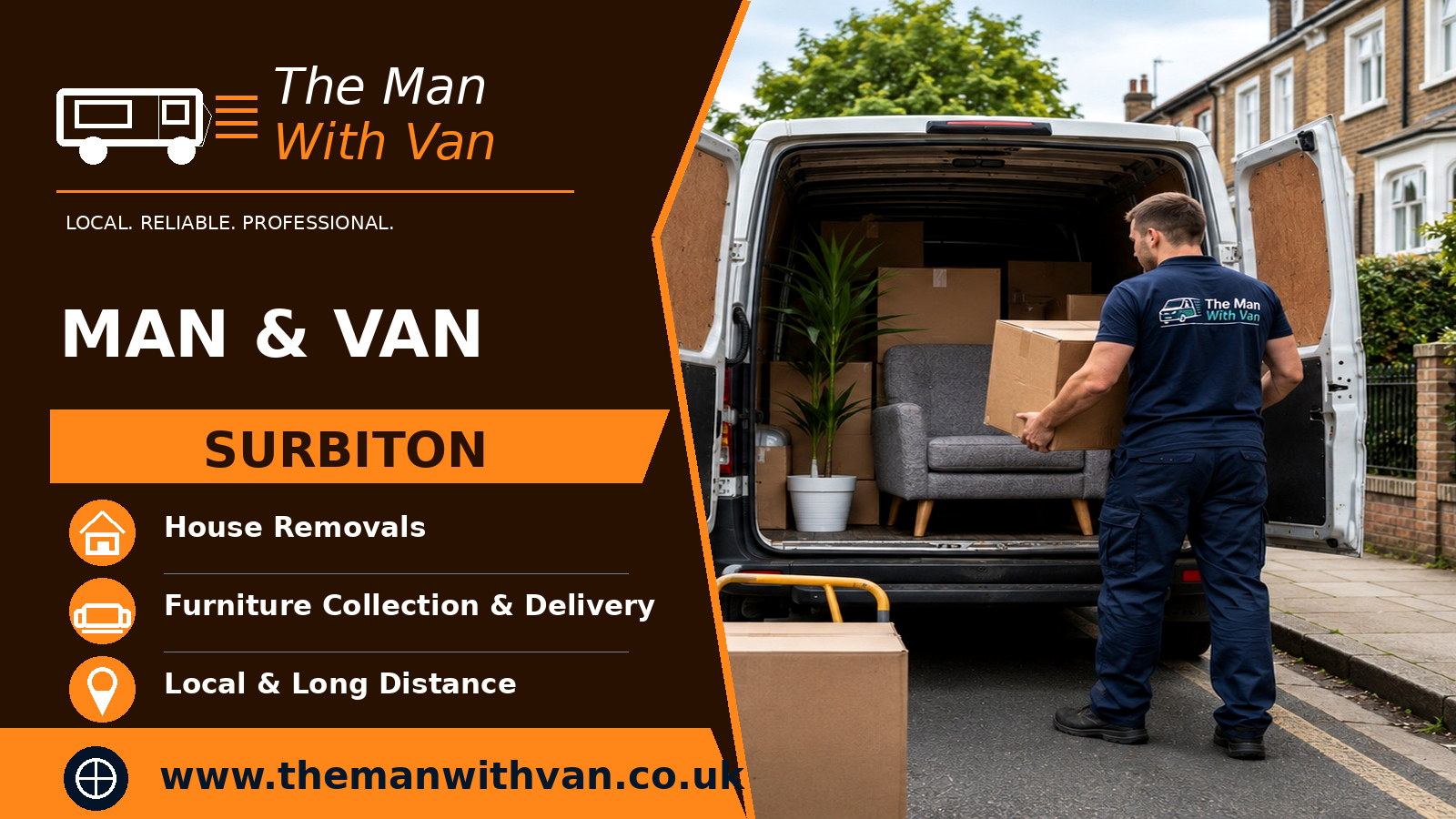 Man and van in Surbiton, KT6