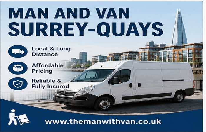 Man and van in Surrey Quays, SE16