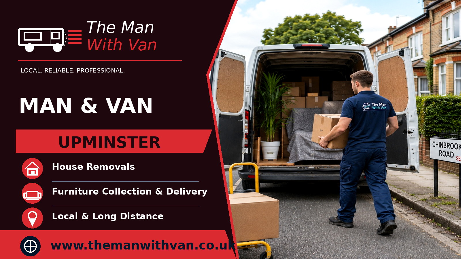 Man and van in Upminster, RM14