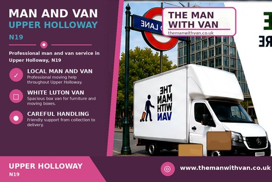 Man and van in Upper Holloway, N19