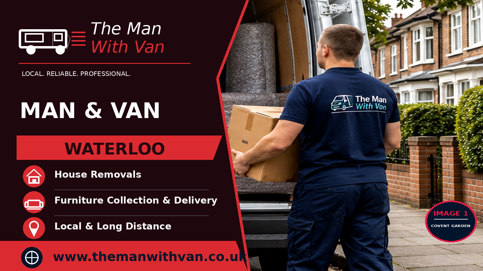 Man and van in Waterloo, SE1
