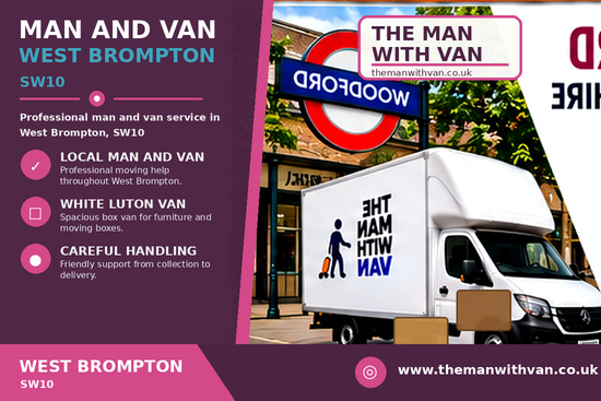 Man and van in West Brompton, SW10