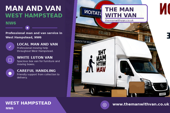 Man and van in West Hampstead, NW6