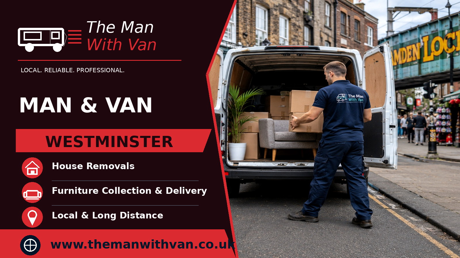 Man and van in Westminster, SW1