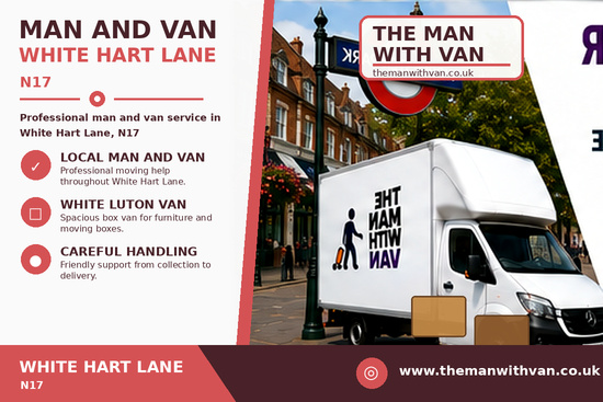 Man and van in White Hart Lane, N17