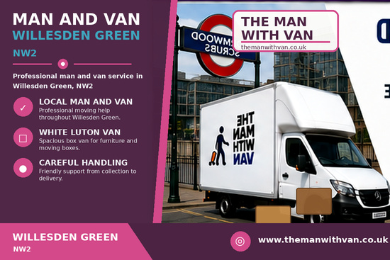 Man and van in Willesden Green, NW2
