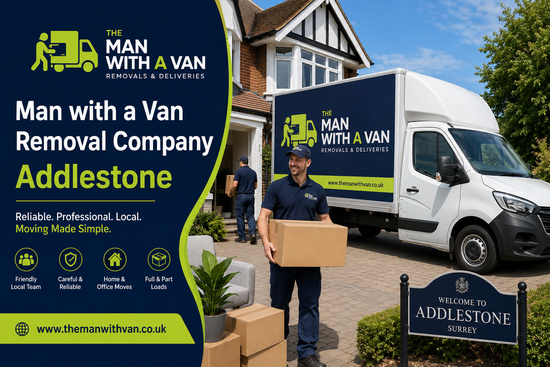 Man with a van removal company in Addlestone, KT15