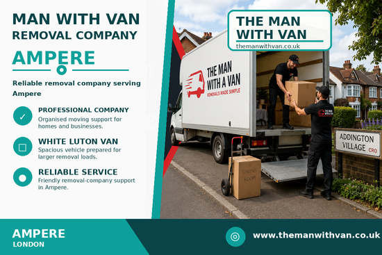 Man with a van removal company in Ampere Way, CR0