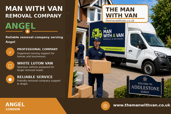 Man with a van removal company in Angel, N1