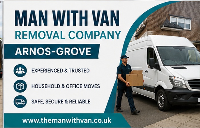 Man with a van removal company in Arnos Grove, N11