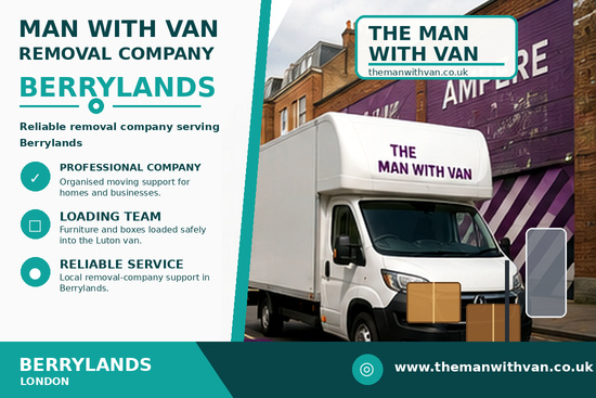 Man with a van removal company in Berrylands, KT5