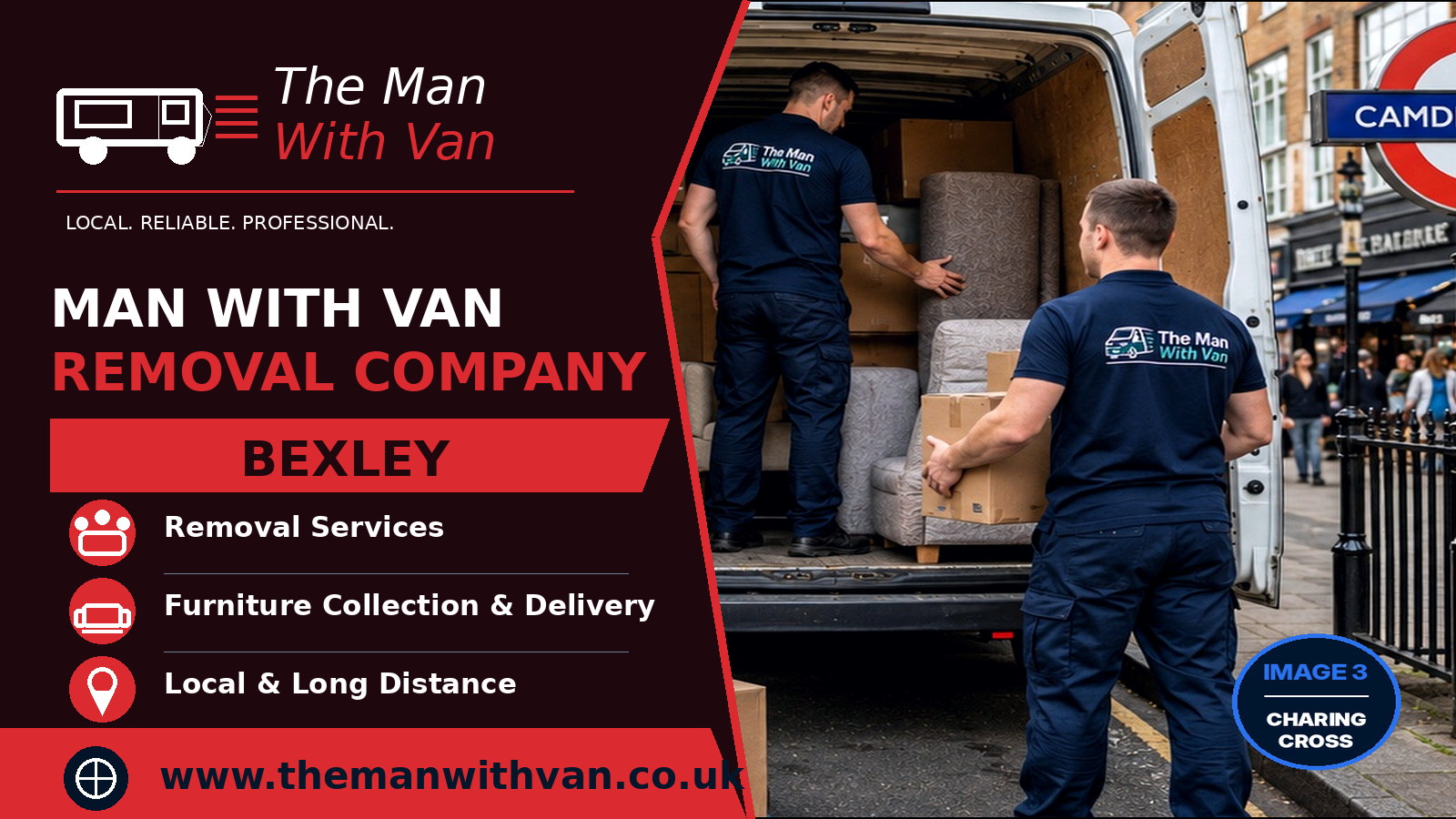 Man with a van removal company in Bexley, DA5