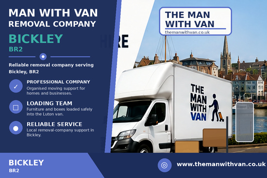 Man with a van removal company in Bickley, BR2
