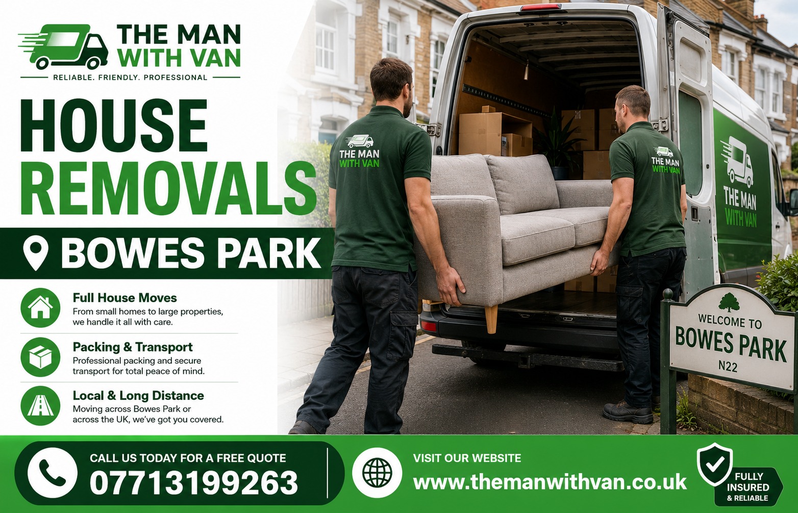 Man with a van removal company in Bloomsbury, WC1