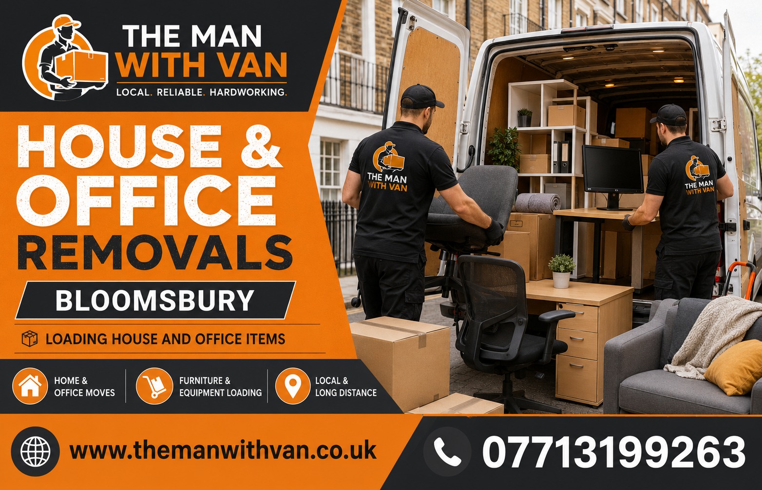 Man with a van removal company in Bowes Park, N22