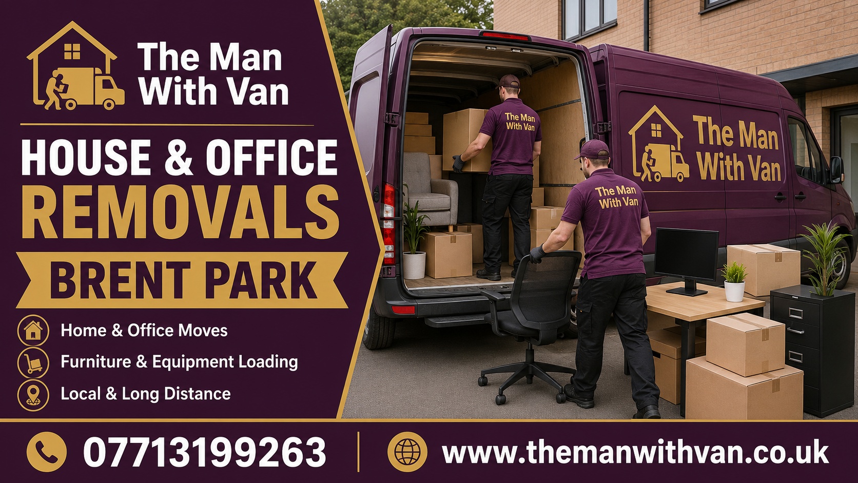Man with a van removal company in Brent Park, NW10