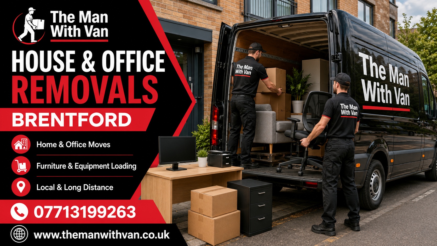 Man with a van removal company in Brentford, TW8
