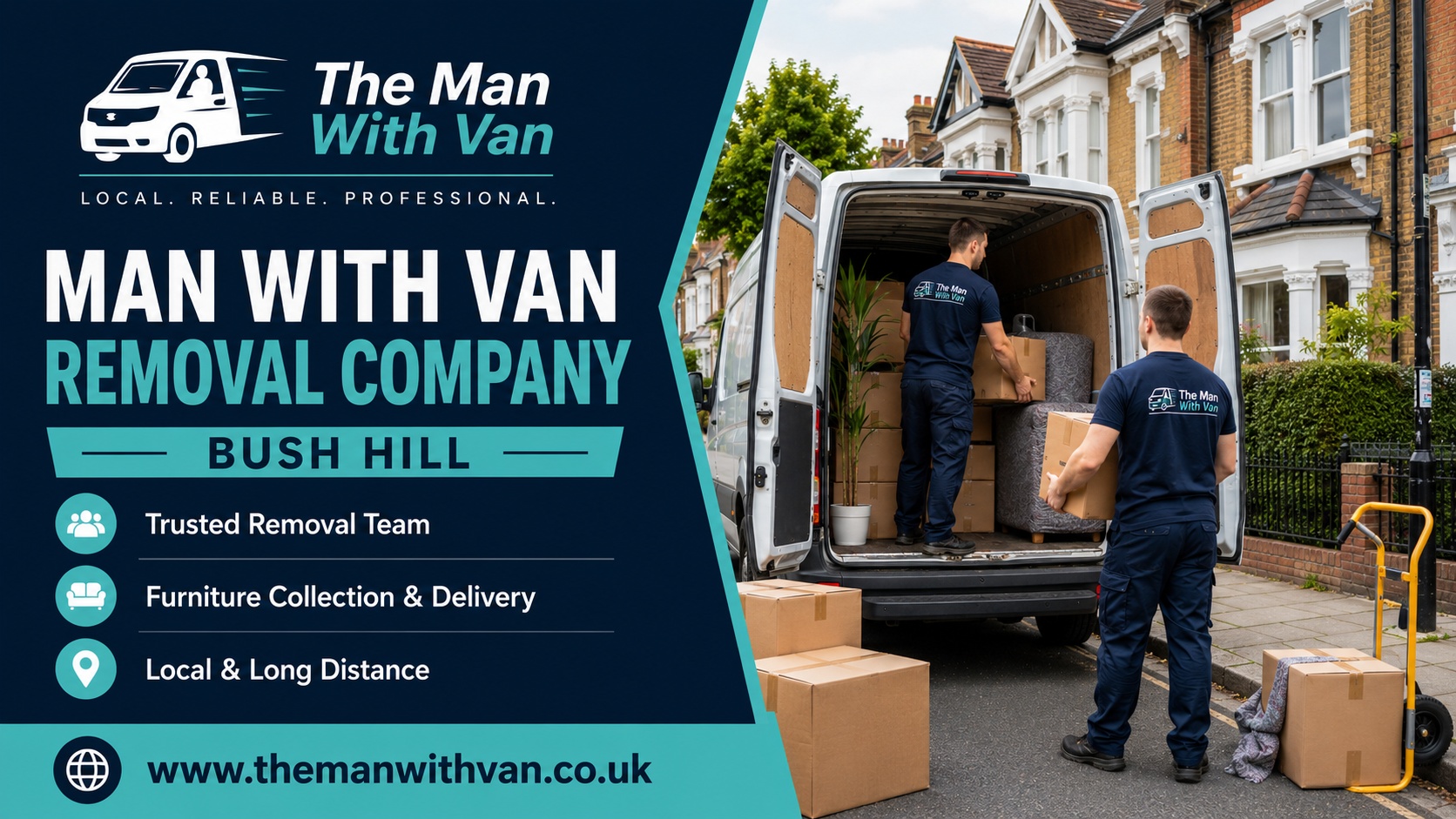 Man with a van removal company in Bush Hill, EN1