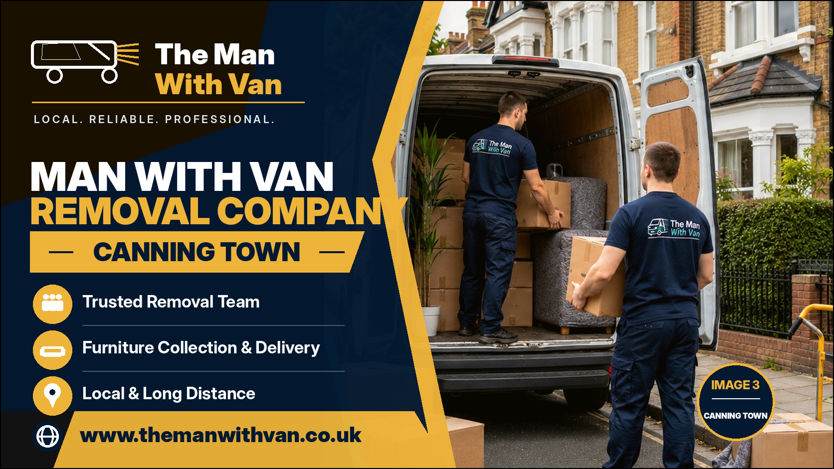 Man with a van removal company in Canning Town, E16