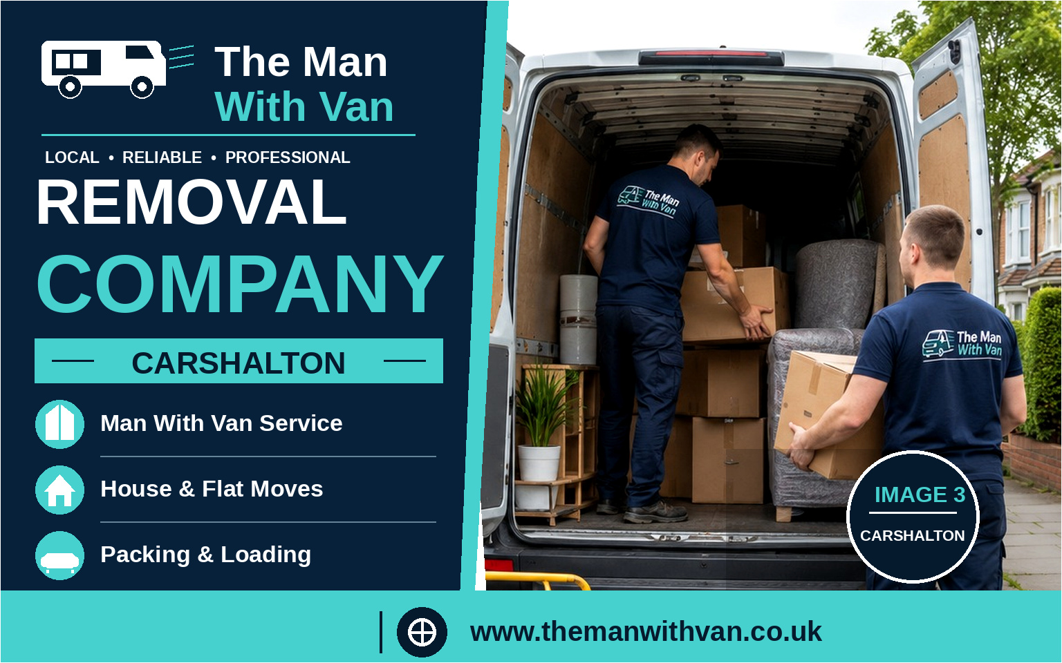 Man with a van removal company in Carshalton, SM5