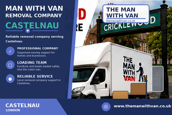 Man with a van removal company in Castelnau, SW13