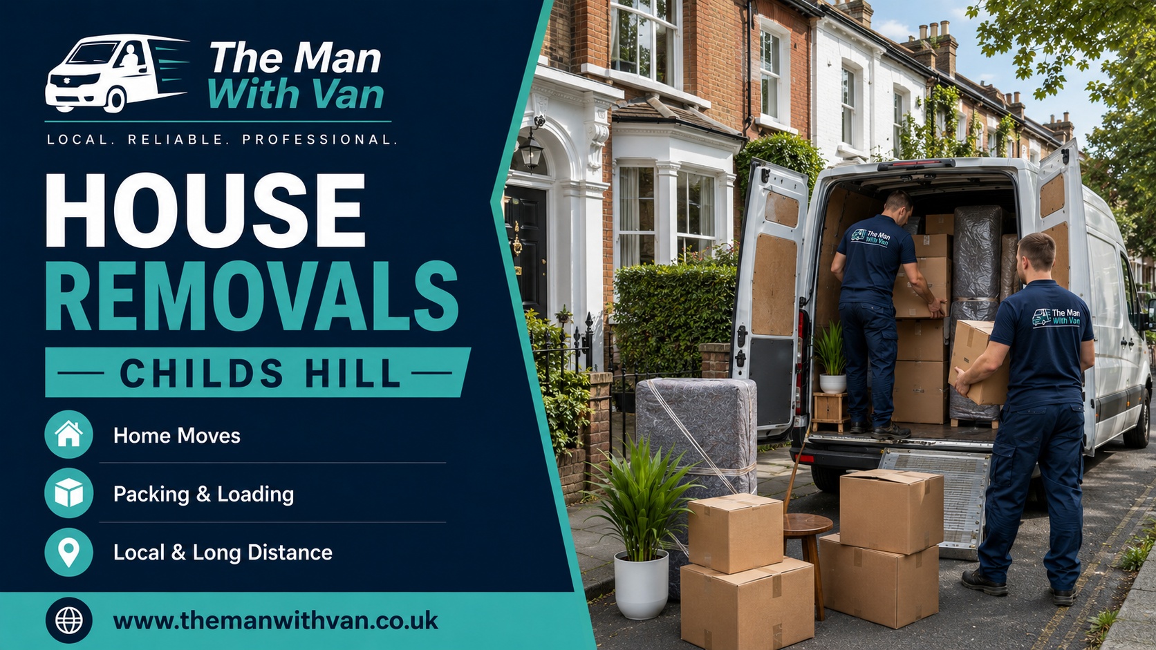 Man with a van removal company in Childs Hill, NW2