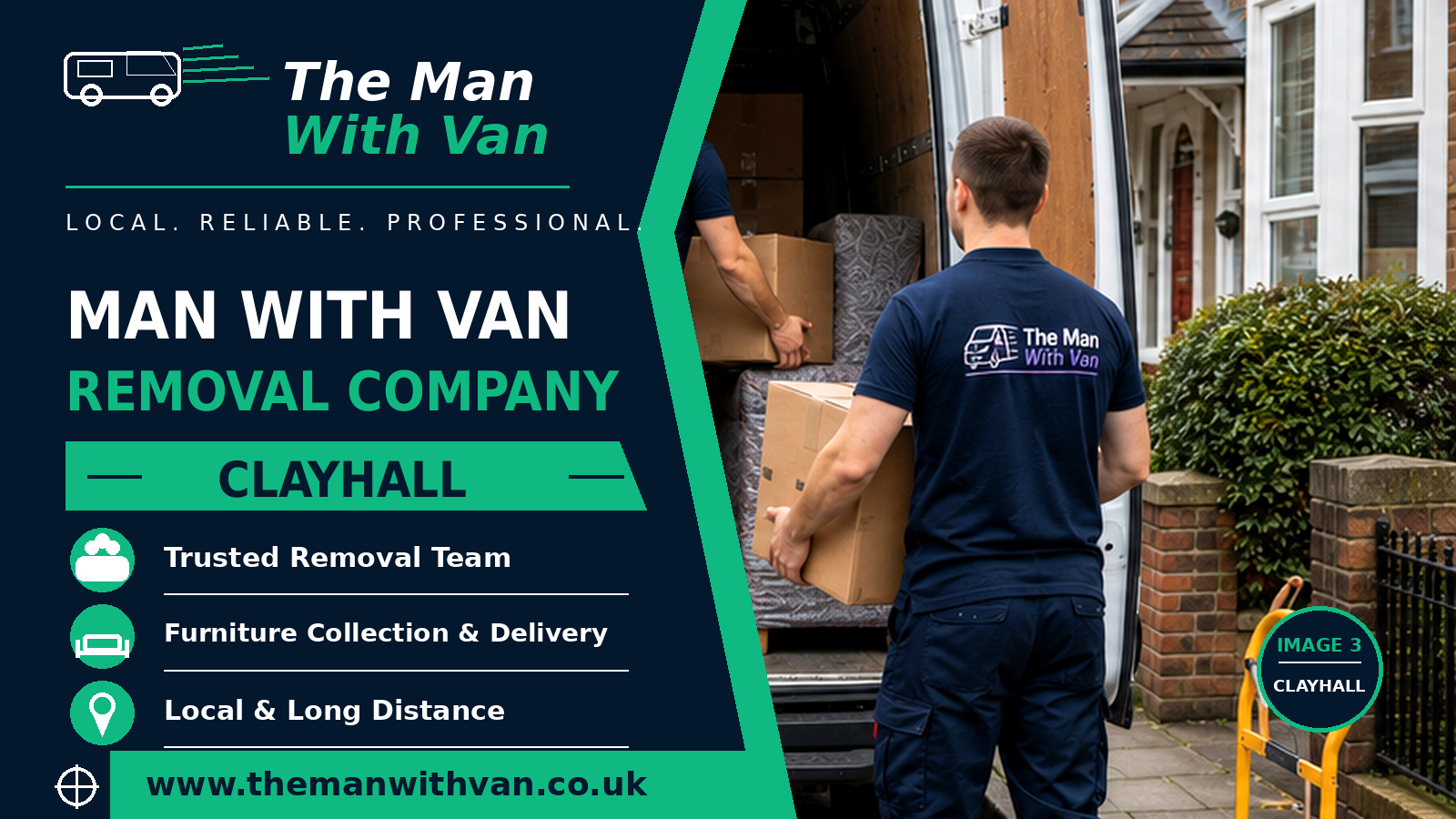Man with a van removal company in Clayhall, IG5