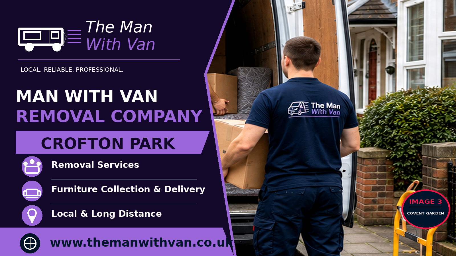Man with a van removal company in Crofton Park, SE4