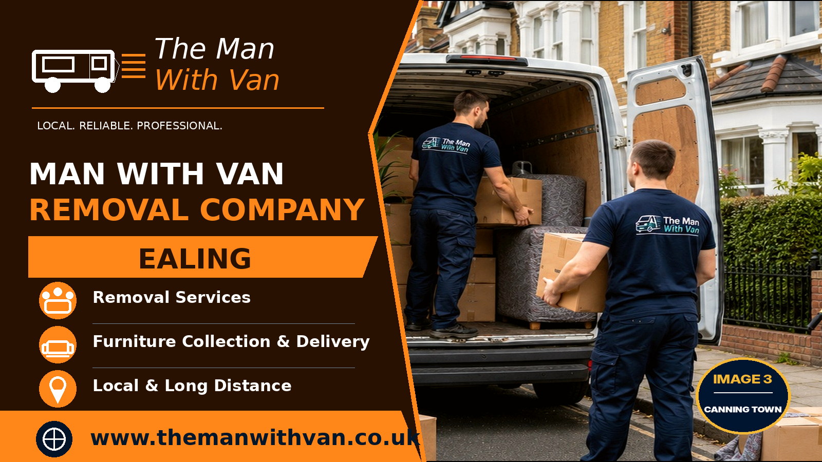 Man with a van removal company in Ealing, W5
