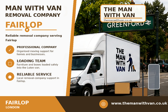 Man with a van removal company in Fairlop, IG6