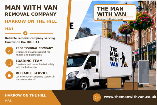 Man with a van removal company in Harrow on the Hill, HA1