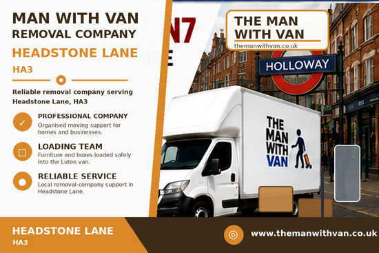 Man with a van removal company in Headstone Lane, HA3