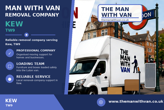 Man with a van removal company in Kew, TW9