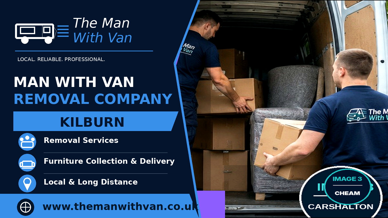 Man with a van removal company in Kilburn, NW6