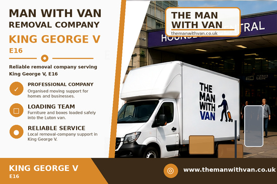 Man with a van removal company in King George V, E16