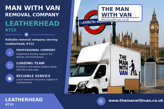 Man with a van removal company in Leatherhead, KT22