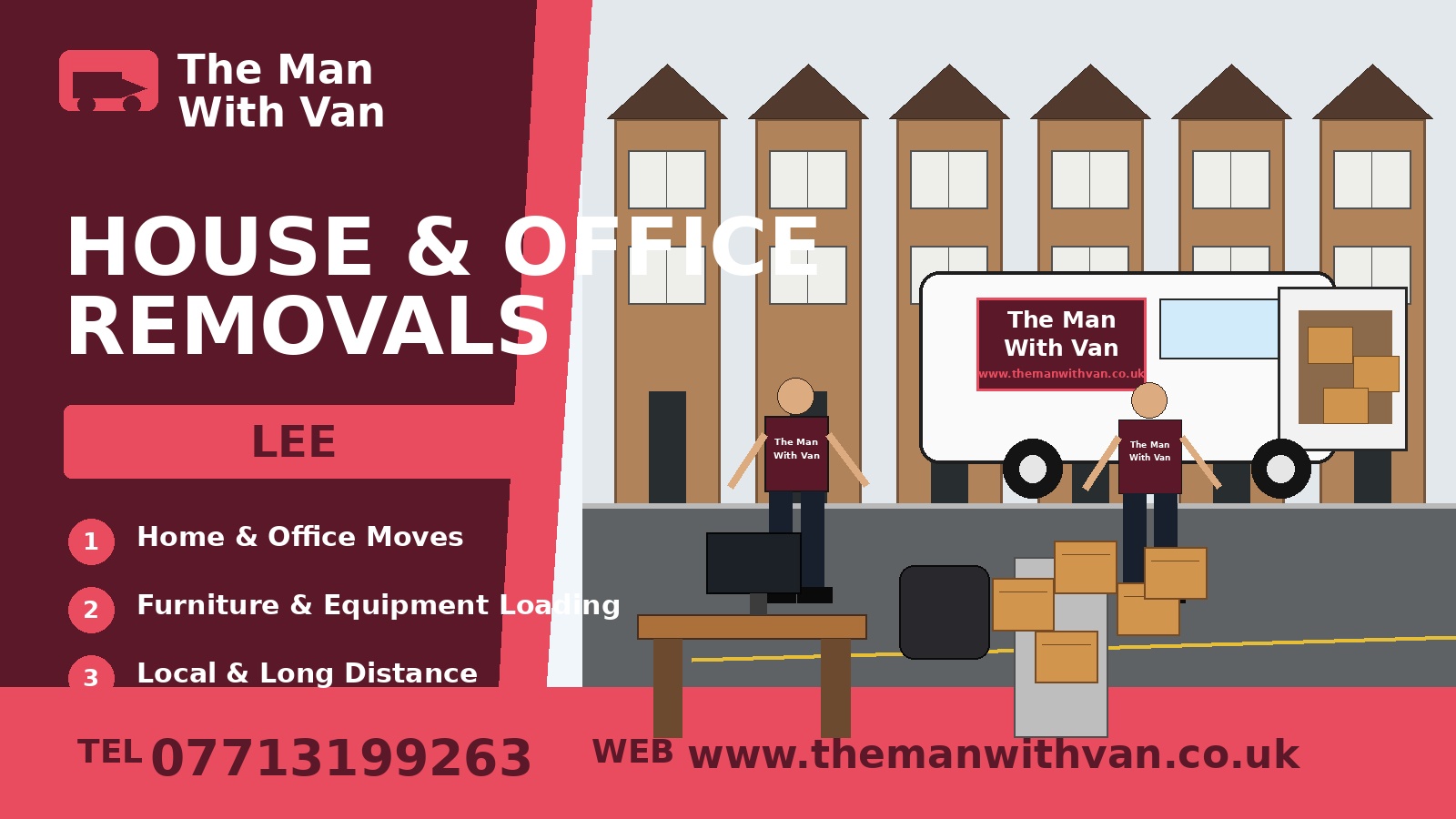 Man with a van removal company in Lee, SE12