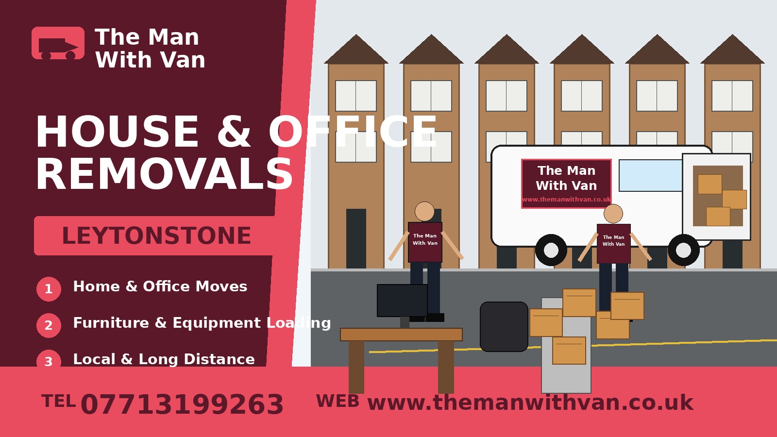 Man with a van removal company in Leytonstone, E11