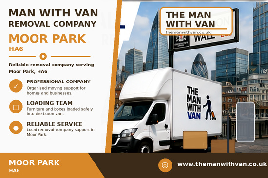 Man with a van removal company in Moor Park, HA6