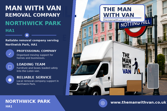 Man with a van removal company in Northwick Park, HA1