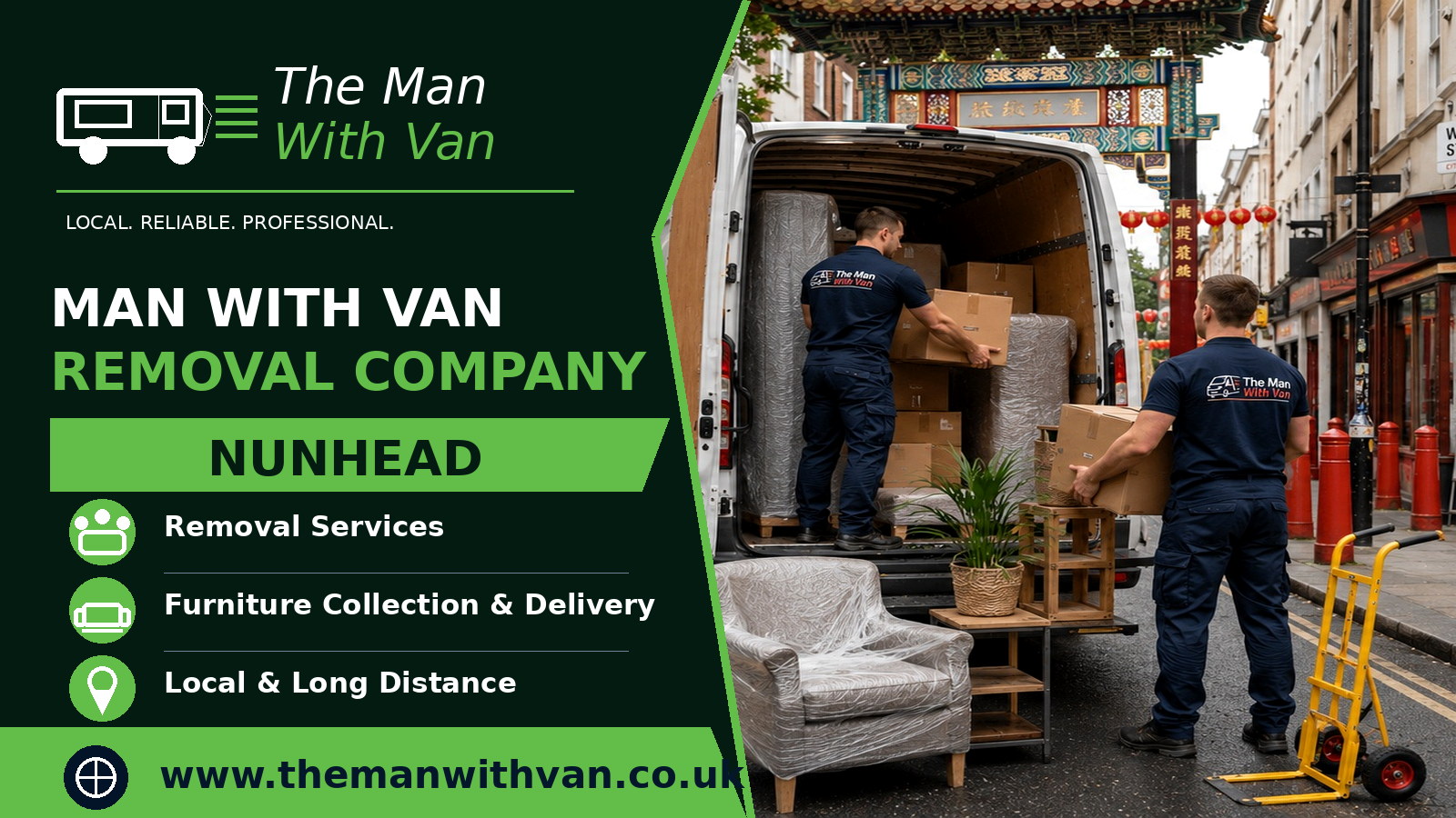 Man with a van removal company in Nunhead, SE15