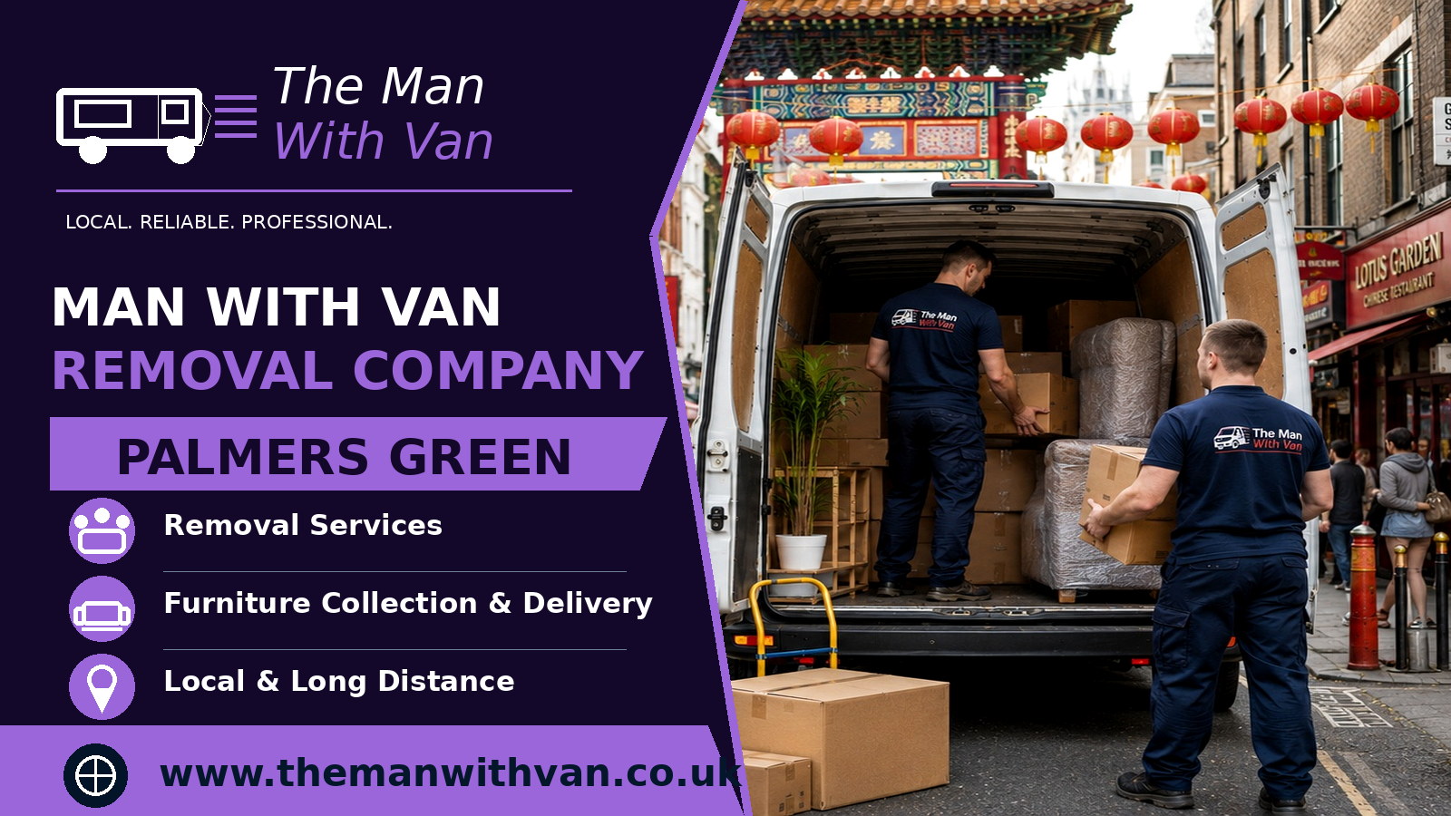 Man with a van removal company in Palmers Green, N13