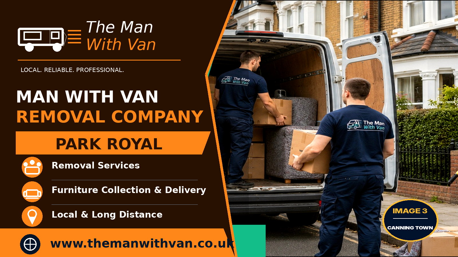 Man with a van removal company in Park Royal, NW10