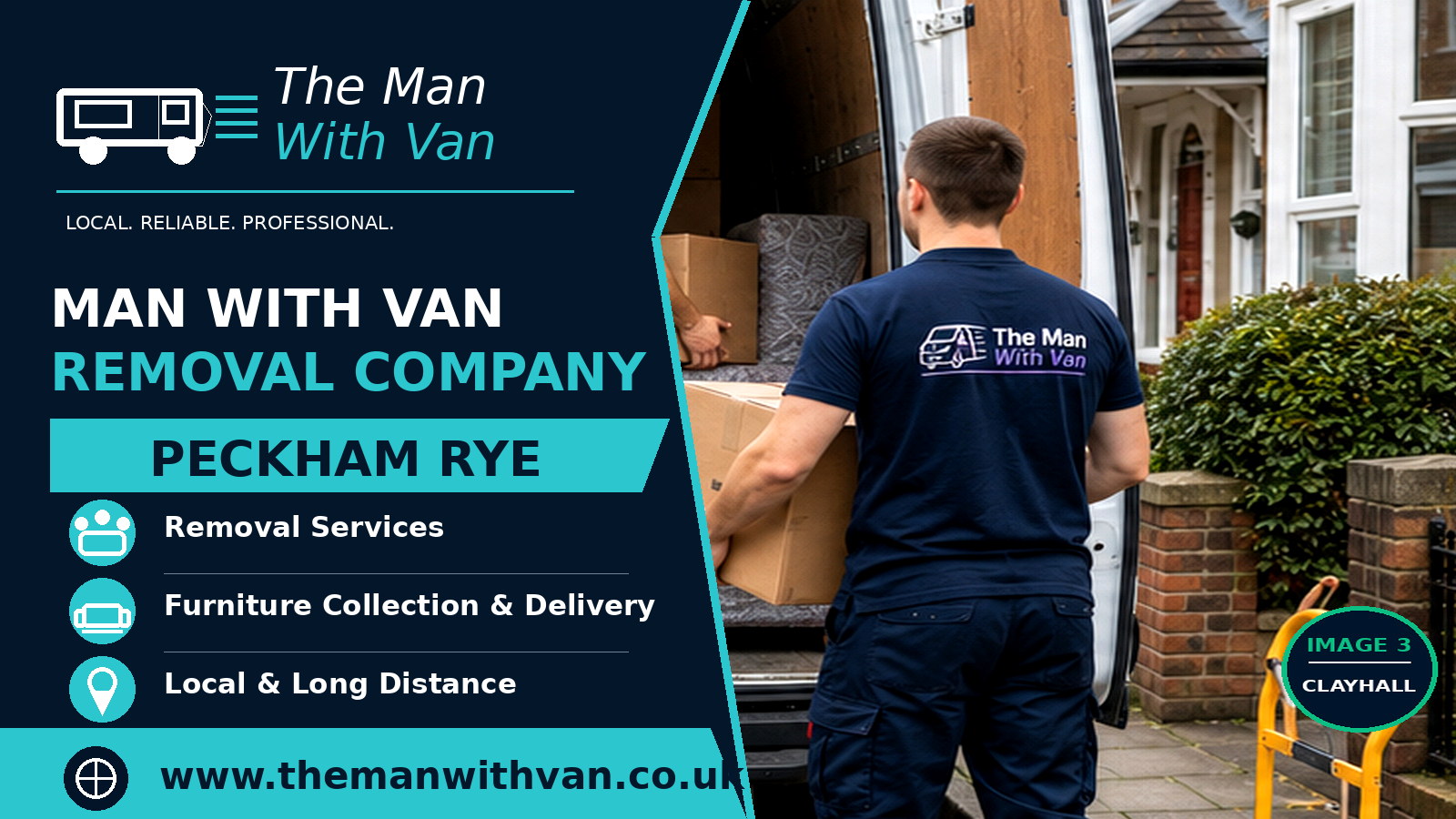 Man with a van removal company in Peckham Rye, SE15