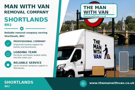 Man with a van removal company in Shortlands, BR2