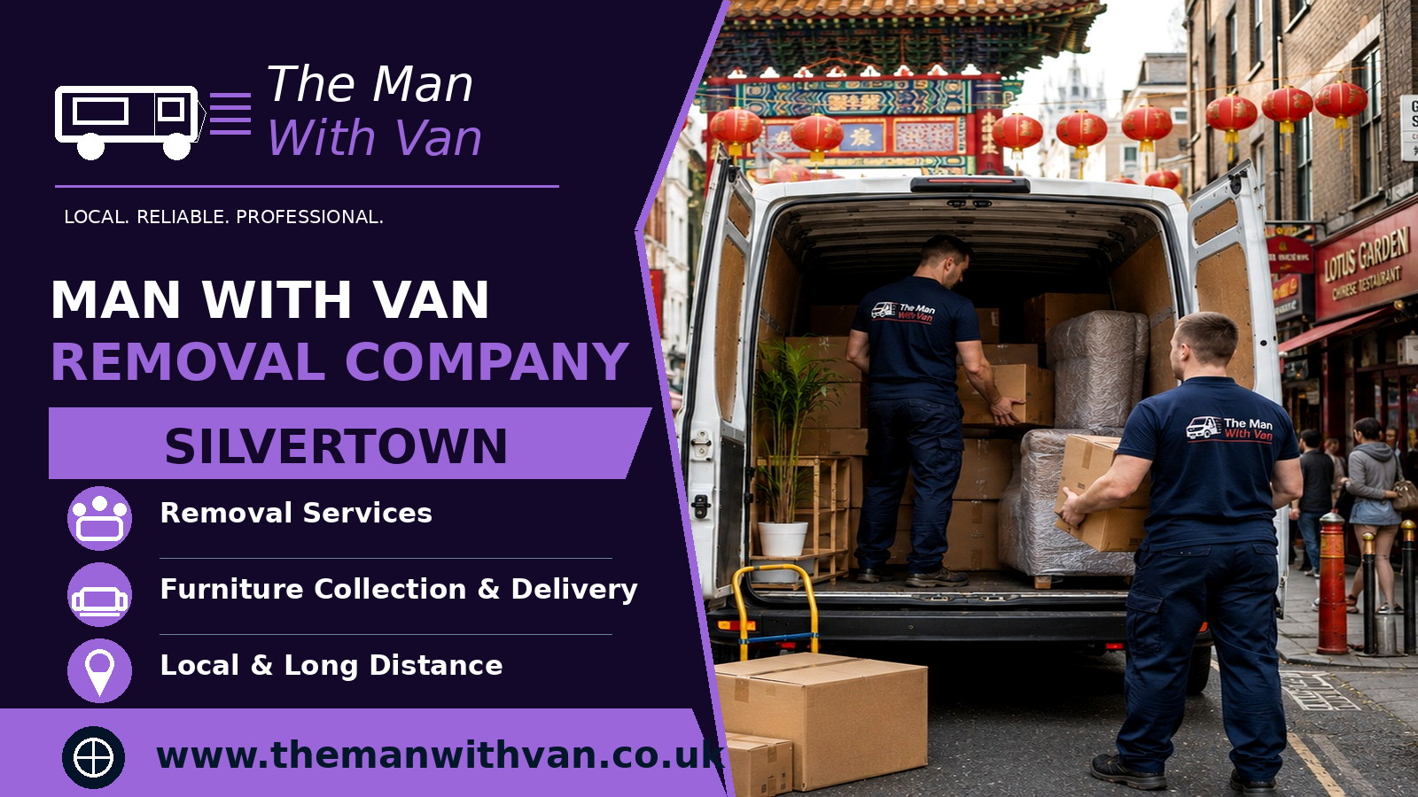 Man with a van removal company in Silvertown, E16