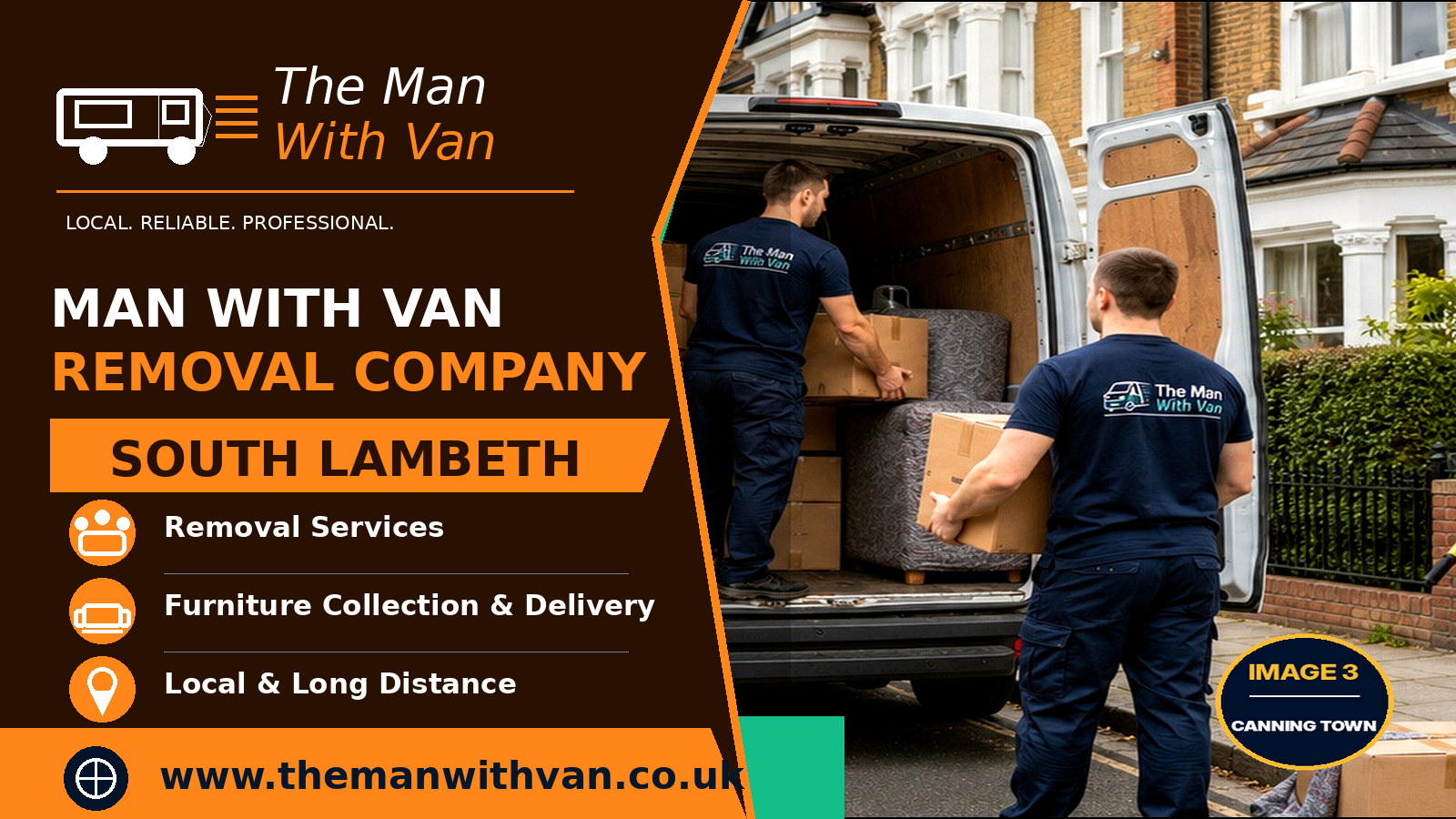 Man with a van removal company in South Lambeth, SW8