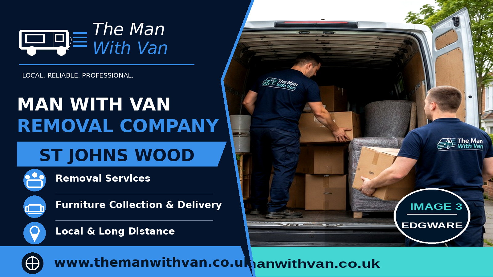 Man with a van removal company in St John's Wood, NW8