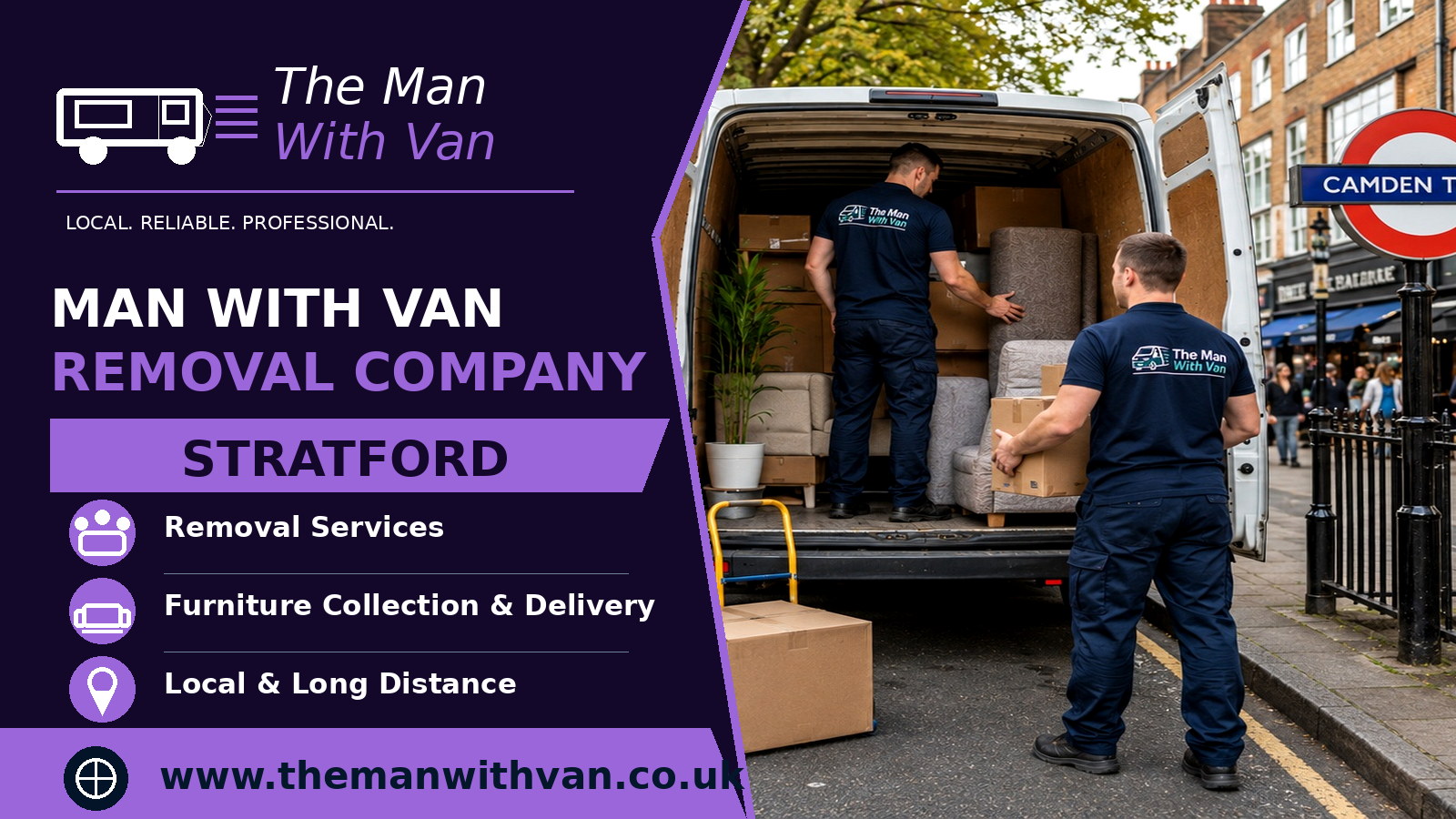 Man with a van removal company in Stratford, E15
