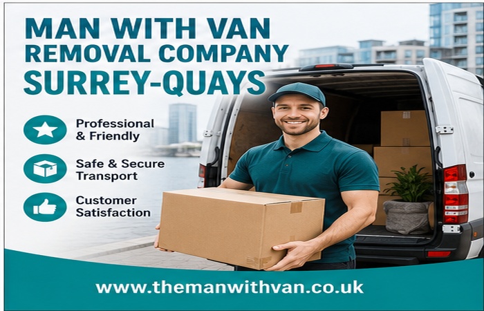Man with a van removal company in Surrey Quays, SE16